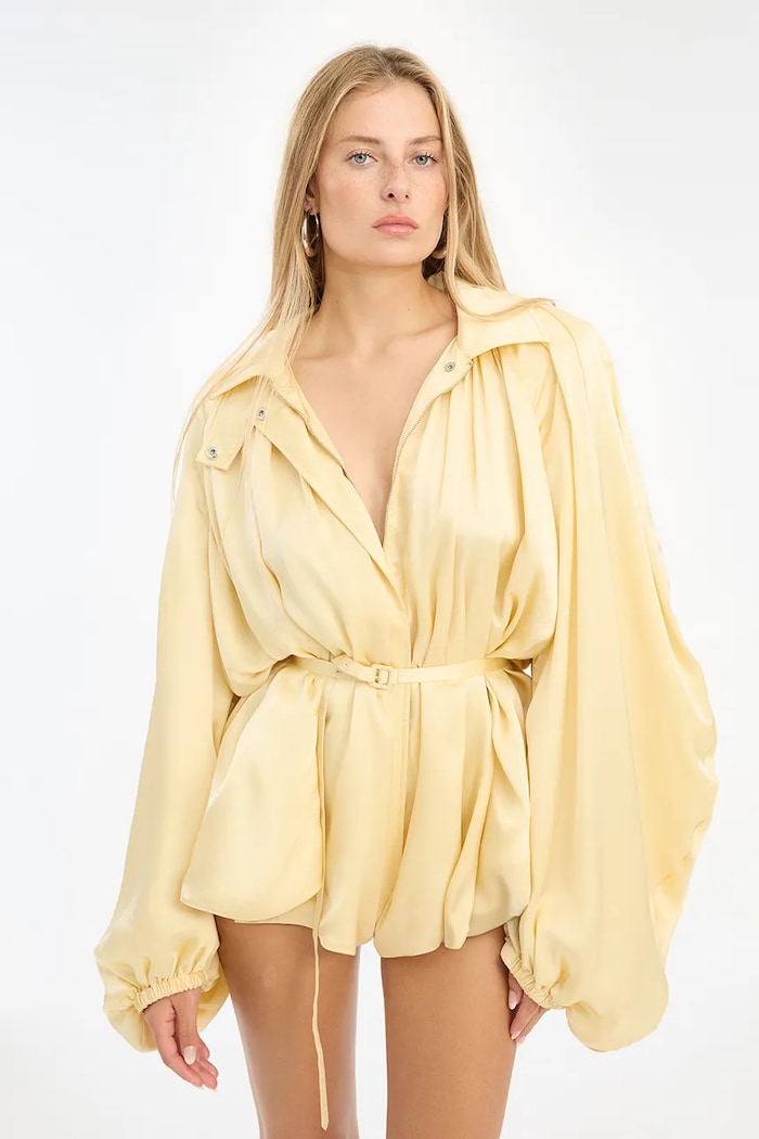 Rotate tuta da donna con viscosa giallo 1159491366