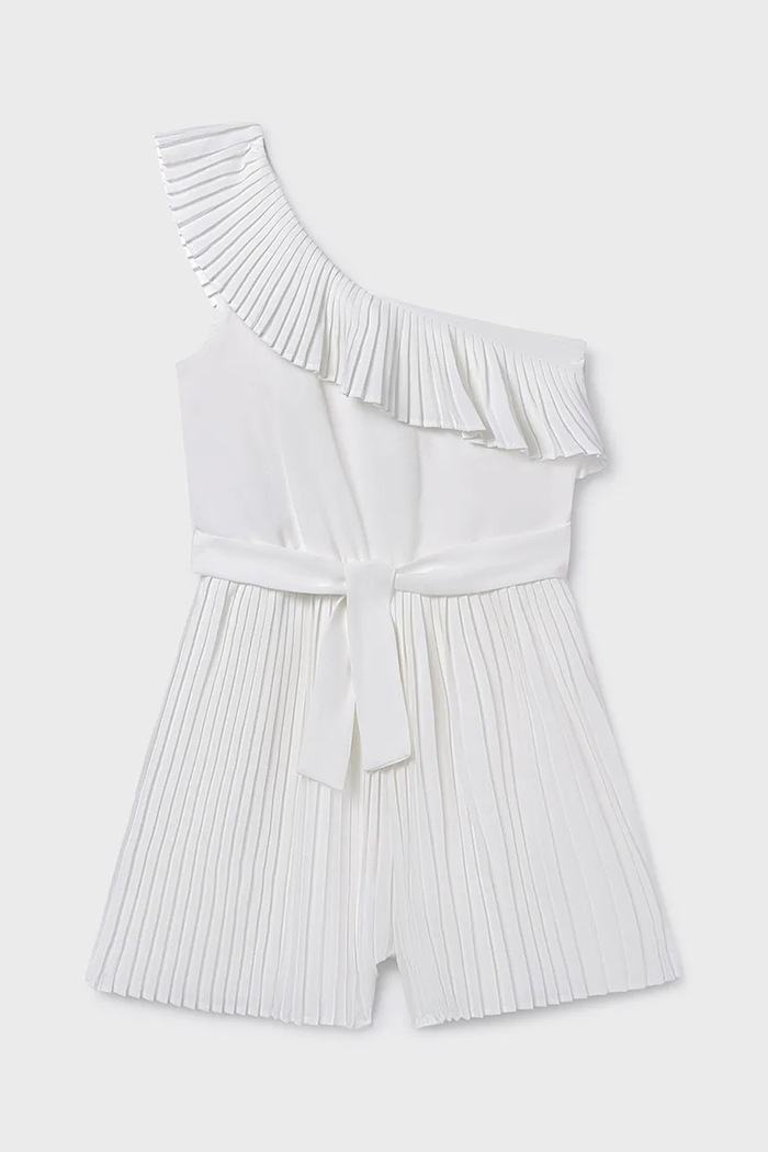Detský overal Mayoral látka biela 6870.8A.Junior.PPY2