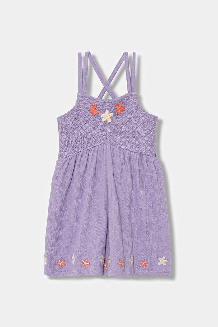 United Colors of Benetton kezeslábas gyerek pamuttal lila 3QO9GV012.P.seasonal