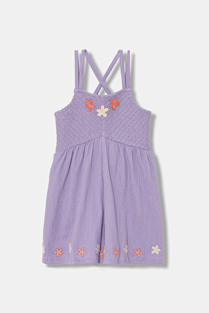 United Colors of Benetton kezeslábas gyerek pamuttal lila 3QO9GV012.P.seasonal