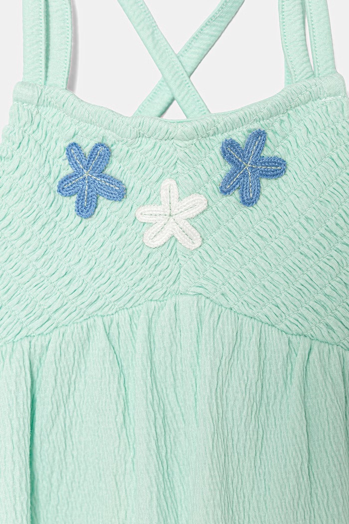 Lány United Colors of Benetton kezeslábas gyerek pamuttal 3QO9GV012.P.seasonal türkiz