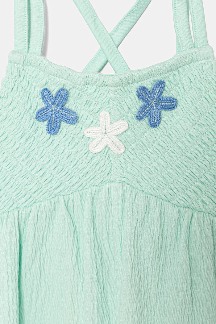 Lány United Colors of Benetton kezeslábas gyerek pamuttal 3QO9GV012.P.seasonal türkiz