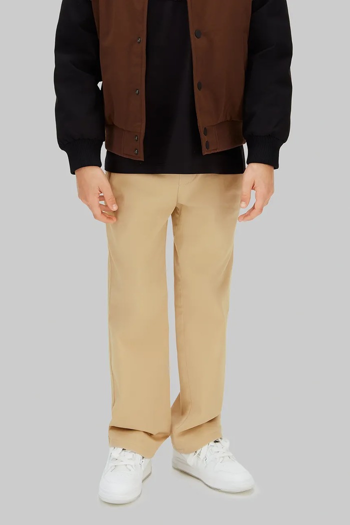 Băieți Calvin Klein Jeans pantaloni copii IB0IB02604.128.176.PPY2 bej