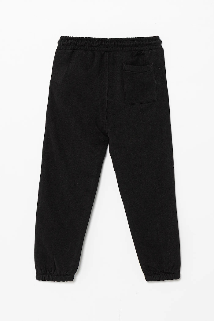 Calvin Klein Jeans pantaloni de trening din bumbac pentru copii IB0IB02605.128.176.PPY2 negru SS26