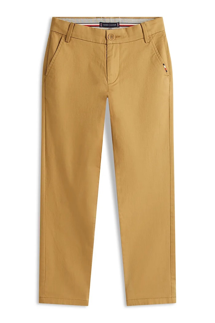 Tommy Hilfiger παντελόνι chino Ανδρικό βαμβακερό KB0KB09638.128.176.PPY2 καφέ SS26