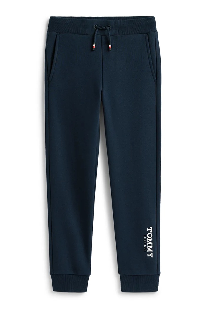 Detské tepláky Tommy Hilfiger KB0KB10167.104.122.PPY2 tmavomodrá SS26
