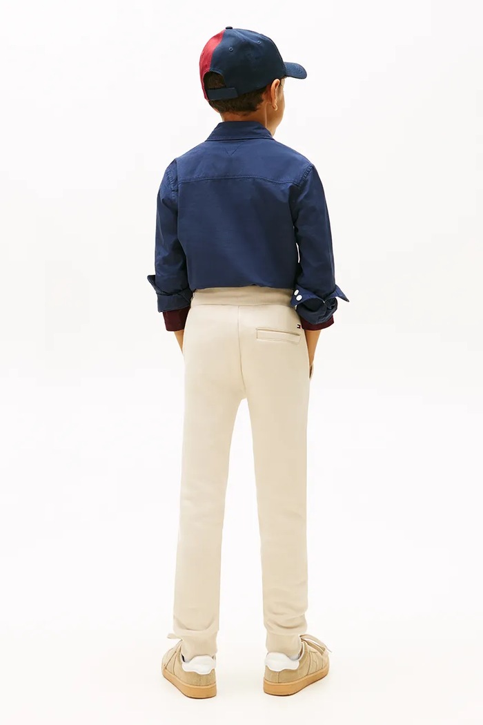 Dětské tepláky Tommy Hilfiger béžová KB0KB10167.128.176.PPY2