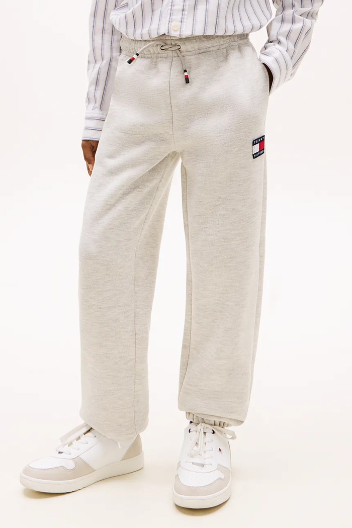 Tommy Hilfiger pantaloni de trening pentru copii KS0KS00715.128.176.PPY2 gri