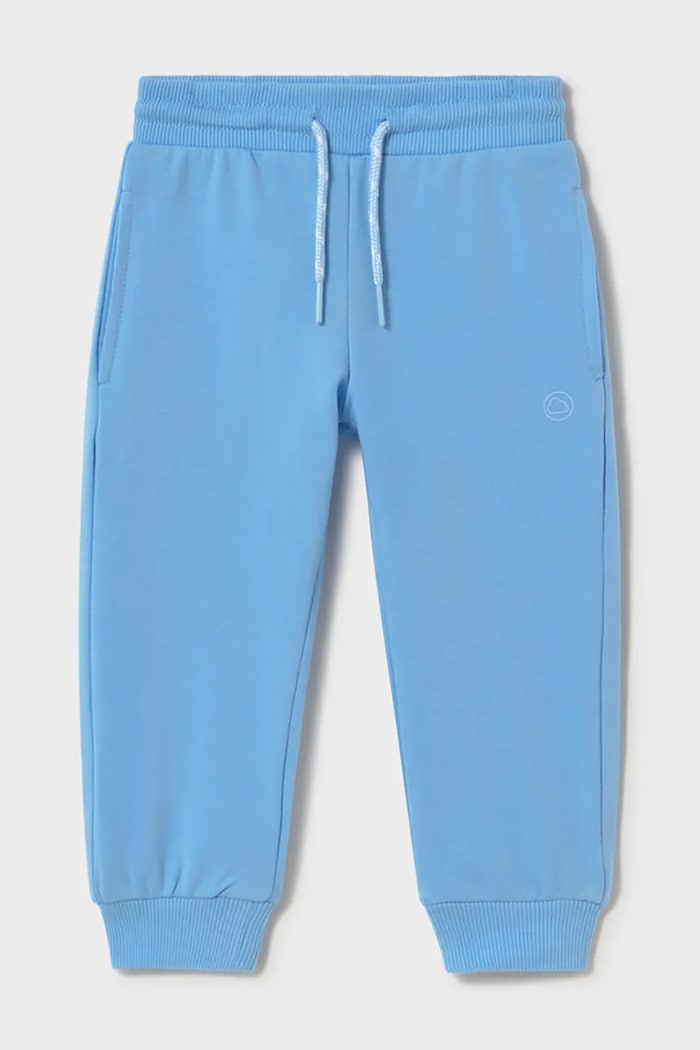 Mayoral pantaloni de trening pentru copii tricotaj albastru 711.3E.Baby.PPY2