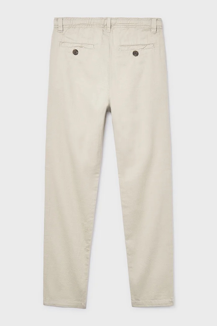 Mayoral pantaloni de bumbac pentru copii 6564.7B.Junior.PPY2 bej SS26