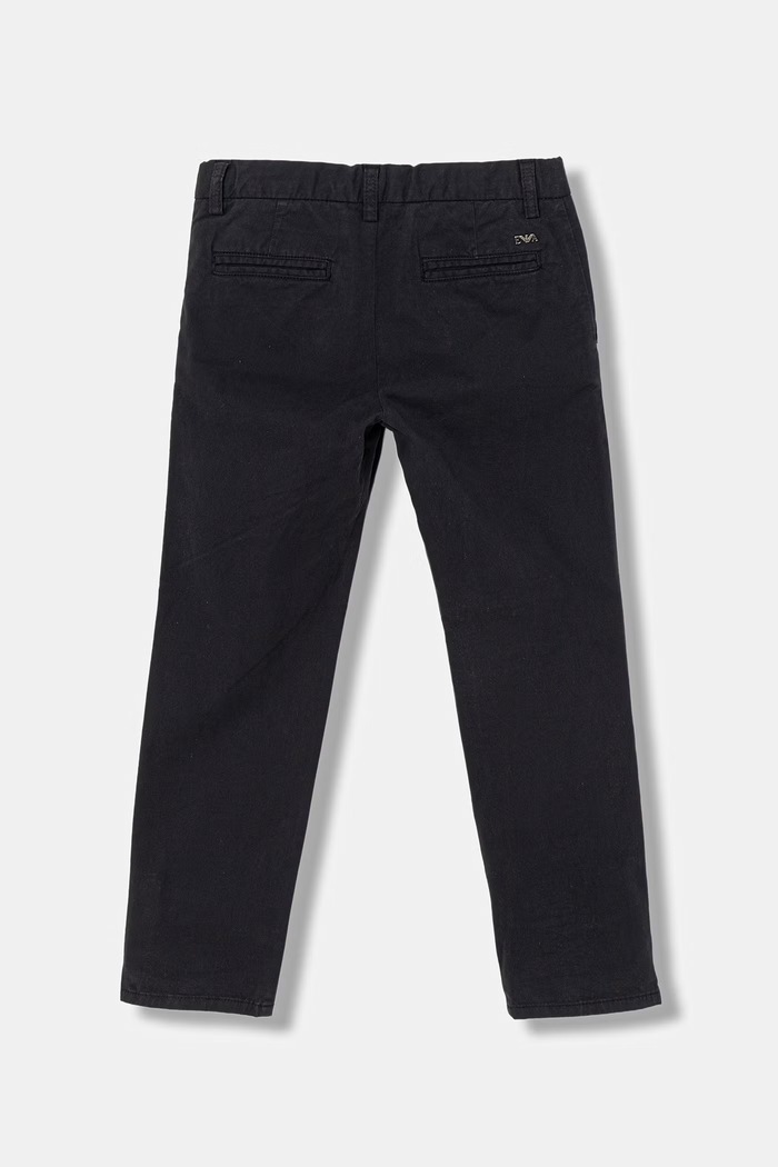 Emporio Armani spodnie dziecięce 8N4P60.4N6YZ granatowy SS26