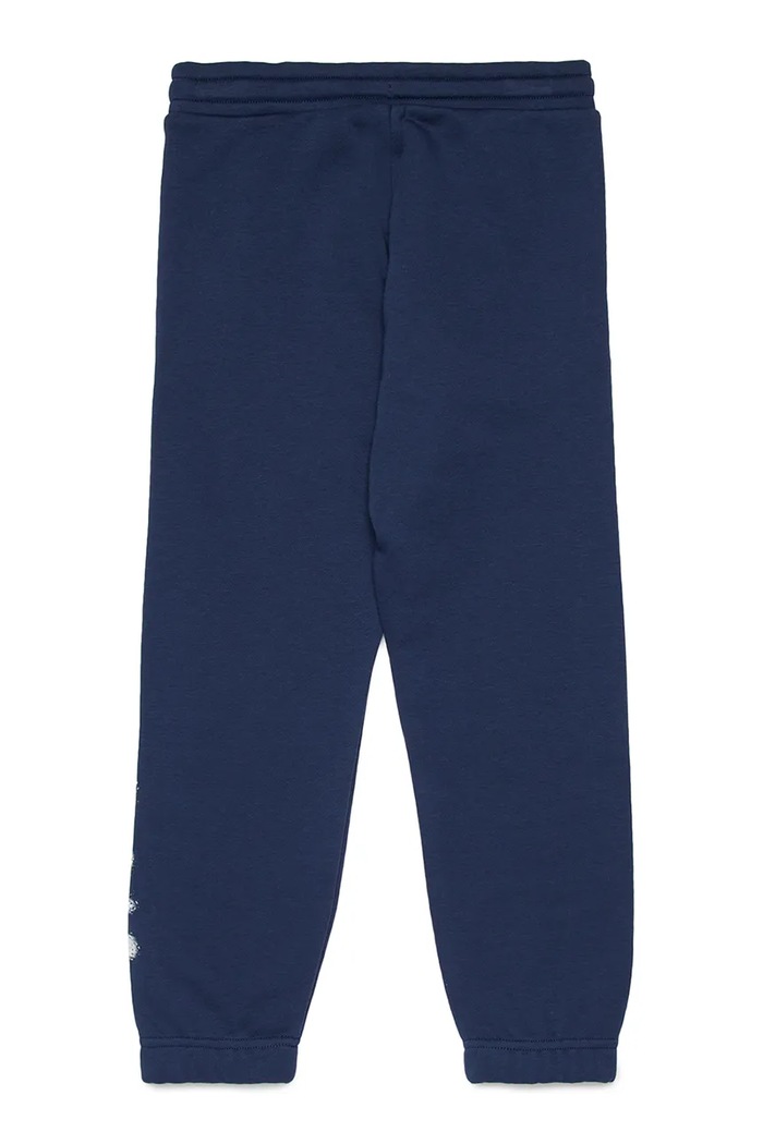 Diesel spodnie dresowe bawełniane dziecięce PANTLI TROUSERS J02445.KYAZ3 granatowy SS26