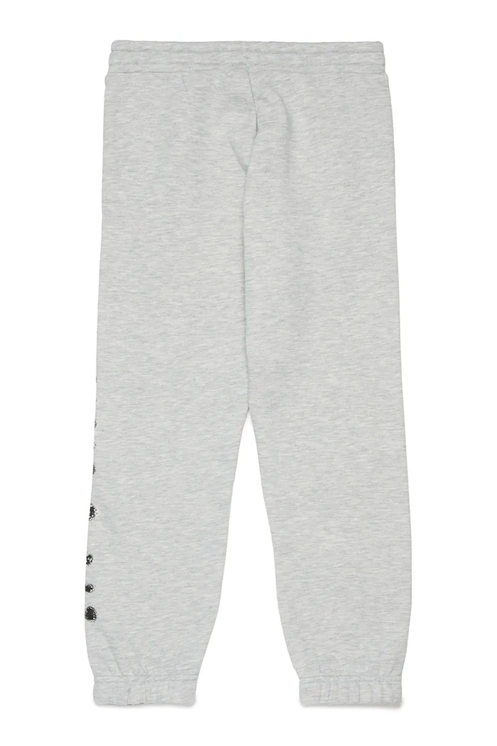 Diesel spodnie dresowe bawełniane dziecięce PANTLI TROUSERS J02445.KYAZ3 szary SS26