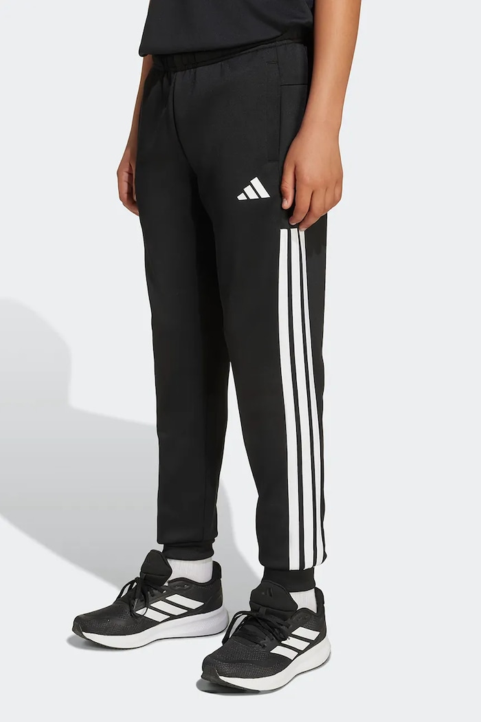 Παιδικό φούτερ adidas πλεκτό ύφασμα μαύρο KC3337