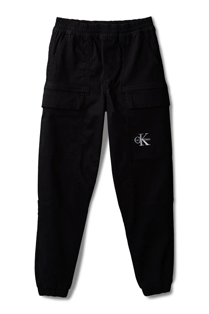 Calvin Klein Jeans spodnie dresowe dziecięce bawełniane LVCKSJC33B.128.176.PPY2 czarny SS26