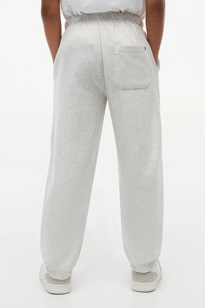 Chlapec Tommy Hilfiger nohavice jogger detské s bavlnou KB0KB10254.128.176.PPY2 sivá
