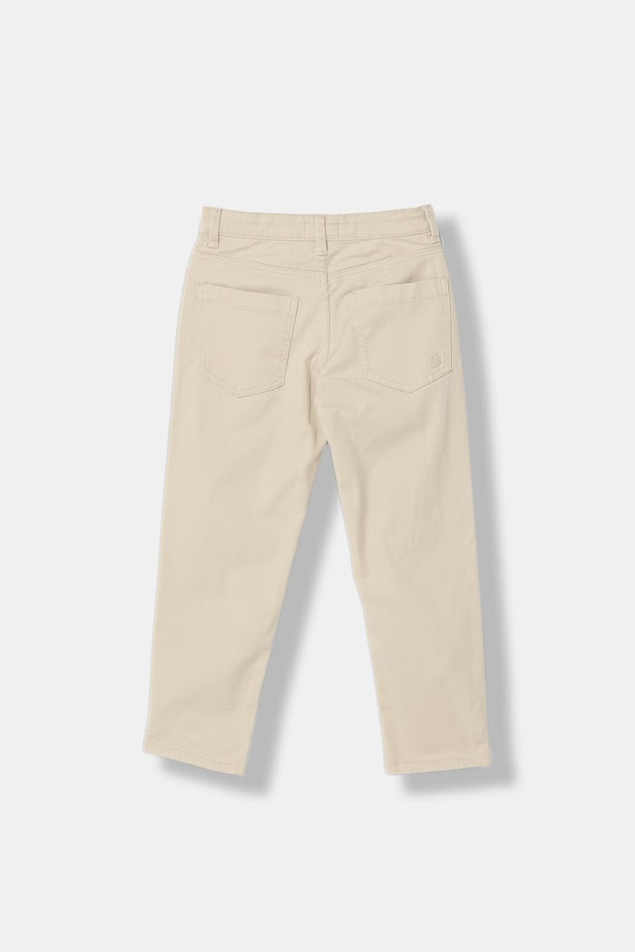 United Colors of Benetton pantaloni pentru copii cu bumbac 4TCGCE04D.G.Stagionale bej SS26