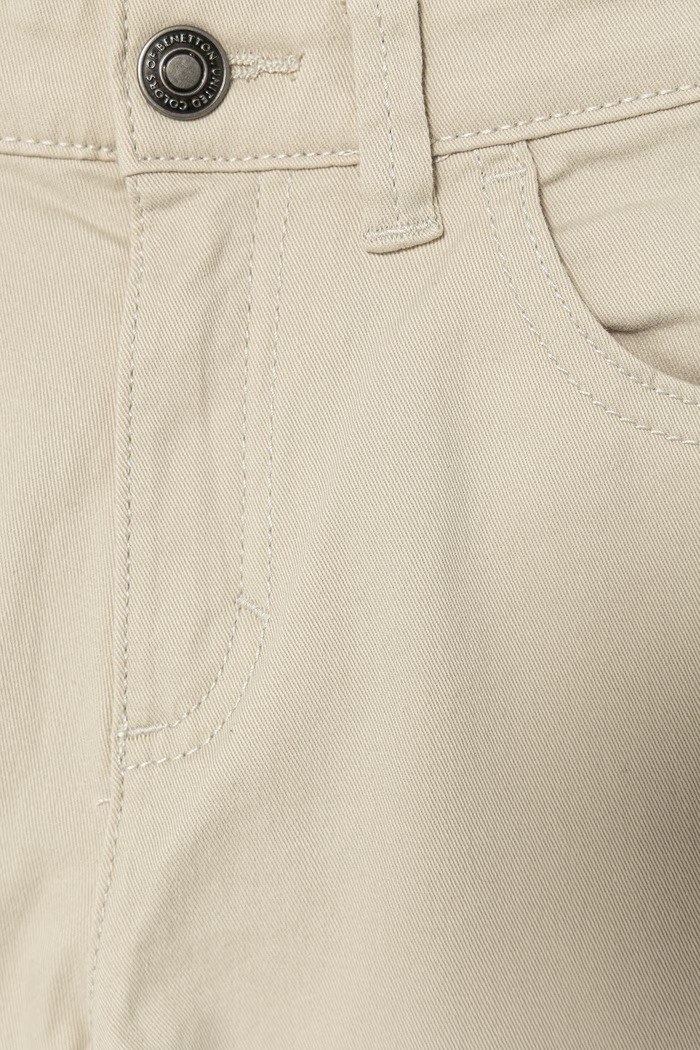 Băieți United Colors of Benetton pantaloni pentru copii cu bumbac 4TCGCE04D.G.Stagionale bej