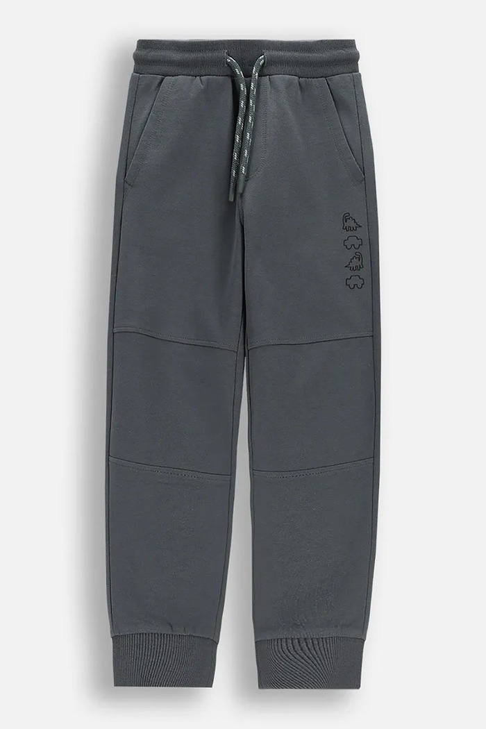 Coccodrillo pantaloni de trening pentru copii din bumbac gri WC6120104NBK