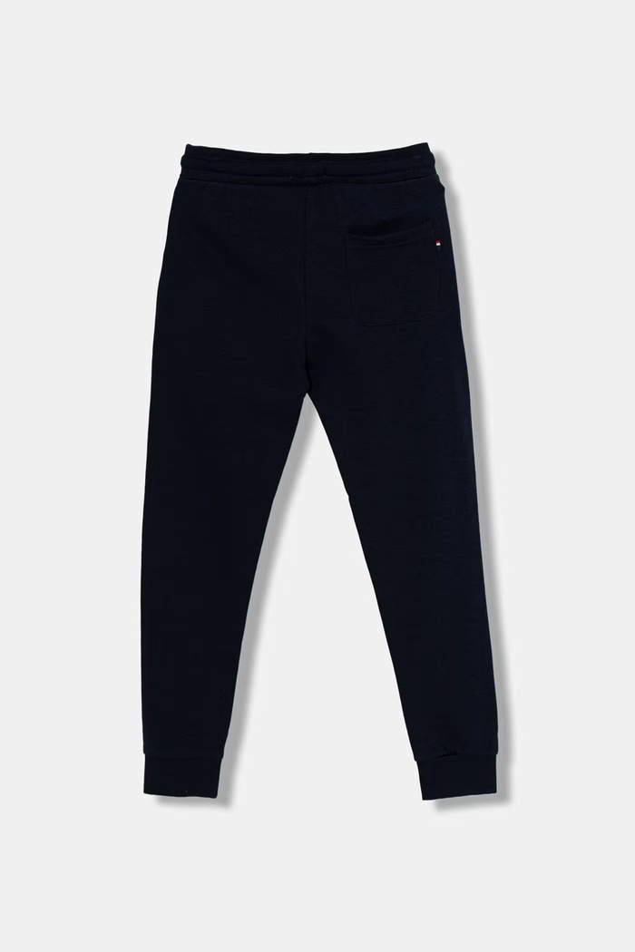 Chlapec U.S. Polo Assn. nohavice jogger detské s bavlnou USP2456 tmavomodrá