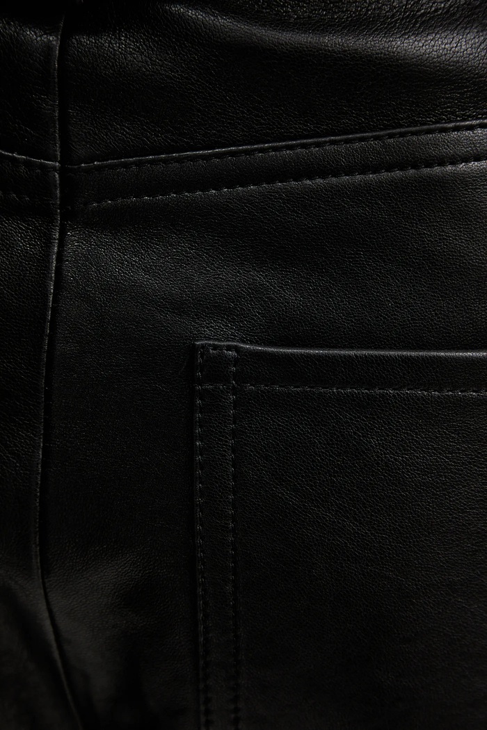 Weekend Max Mara spodnie skórzane PAGANO czarny 2615431011600