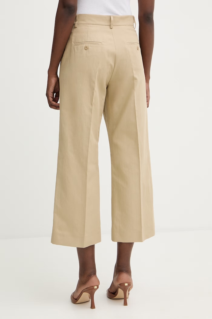 Дрехи Ленен панталон Weekend Max Mara ZIRCONE 2615131052600 бежов
