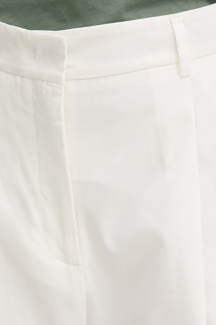 Weekend Max Mara pantaloni pentru femei, din bumbac cu elastan BELLICO alb 2615131072600