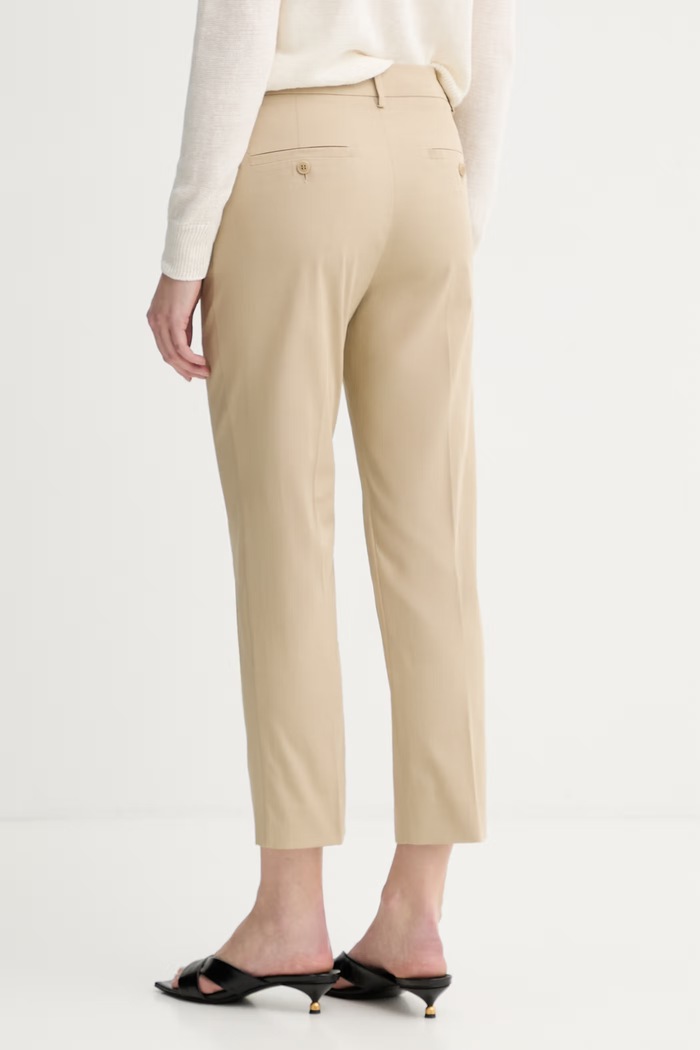 Îmbrăcăminte Weekend Max Mara pantaloni pentru femei, din bumbac cu elastan CECCO 2615131082600 bej