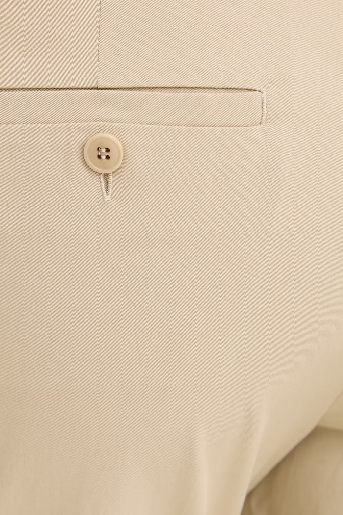 Weekend Max Mara pantaloni pentru femei, din bumbac cu elastan CECCO bej 2615131082600