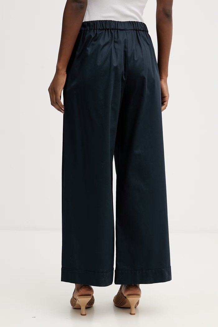 Oblečení Bavlněné kalhoty MM by Max Mara DREAM 2616131037600 námořnická modř