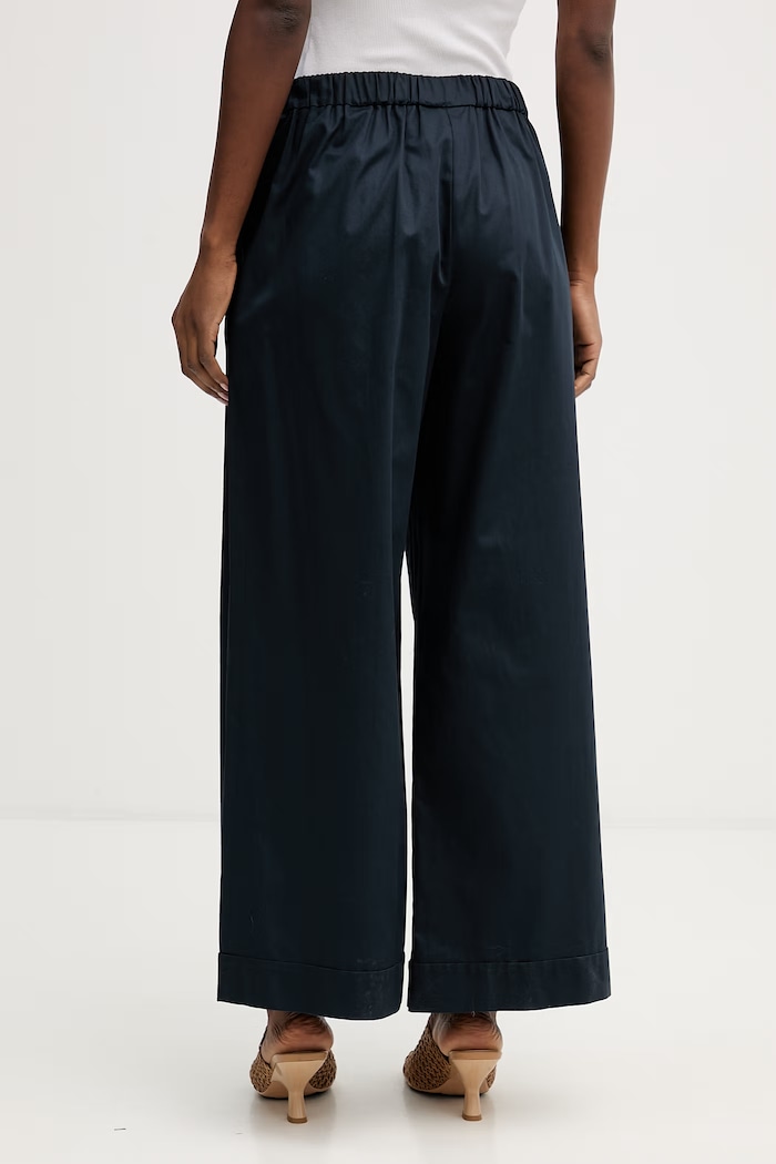 Oblečení Bavlněné kalhoty MM by Max Mara DREAM 2616131037600 námořnická modř