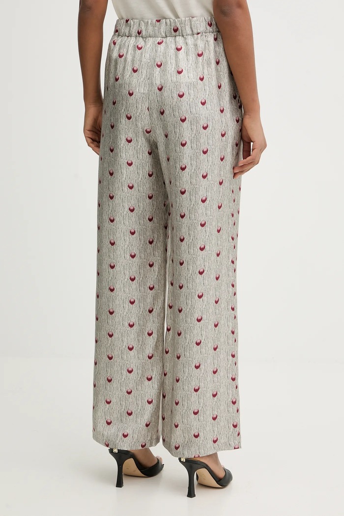 Дрехи Копринен панталон MM by Max Mara PIOVRA 2616131057600 сив