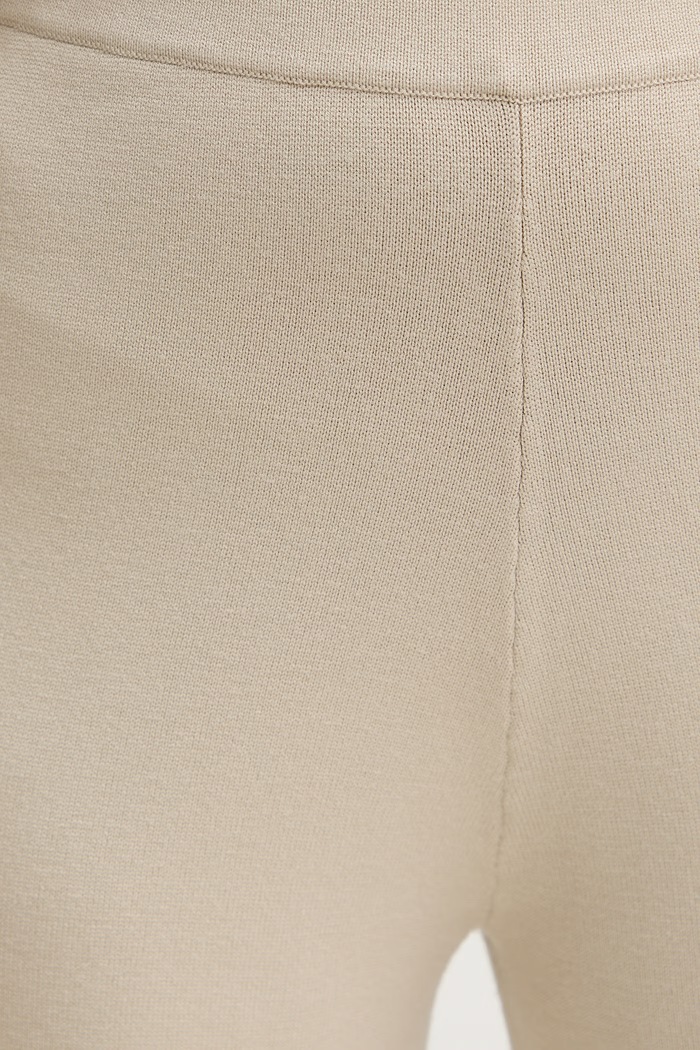 MM by Max Mara spodnie damskie z wiskozą RUM beżowy 2616331017600
