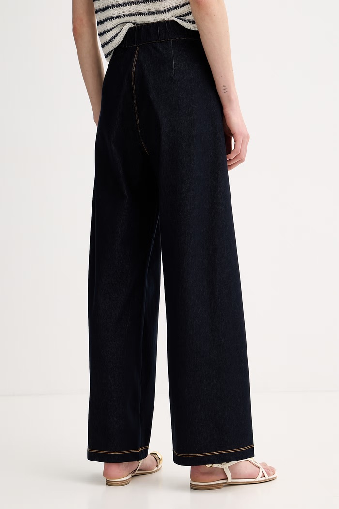 Oblečenie MM by Max Mara rifle straight dámske SARTA 2616781017600 tmavomodrá