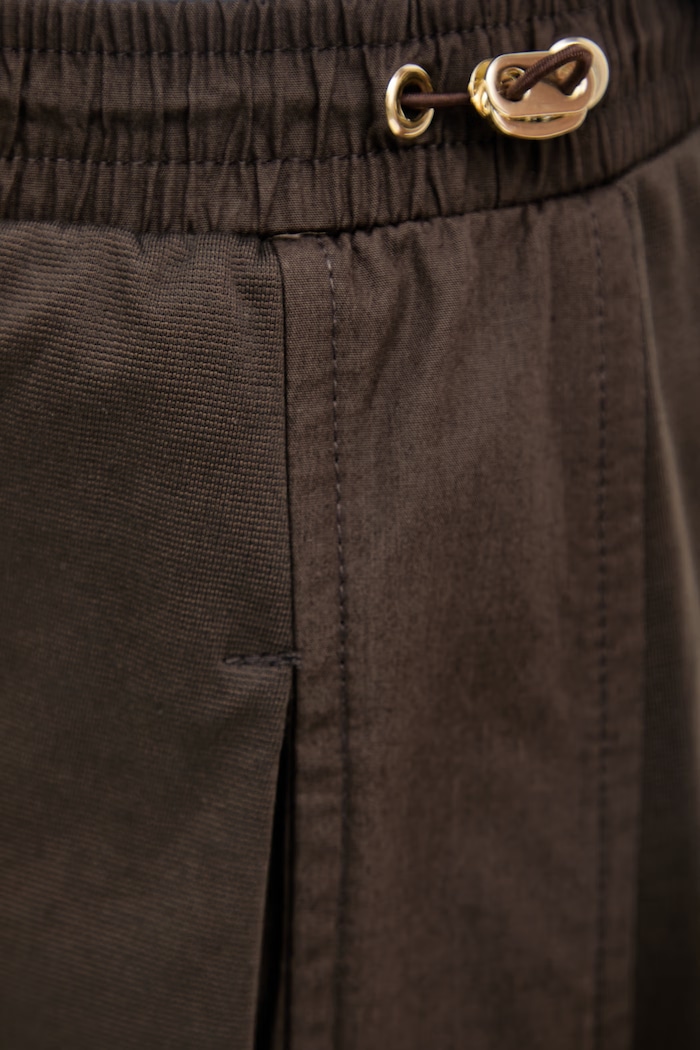 MM by Max Mara bermude pentru femei, cu bumbac PIOMBO maro 2616781018600