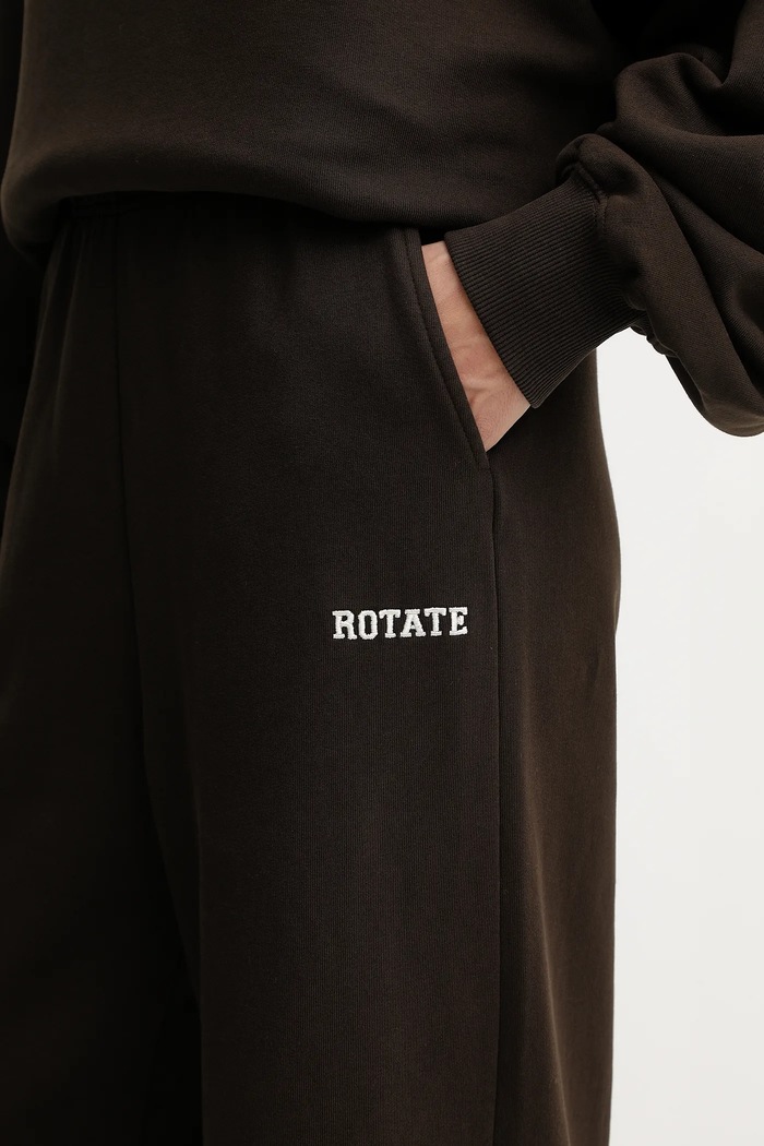 Rotate pantaloni de trening din bumbac maro 1153131667