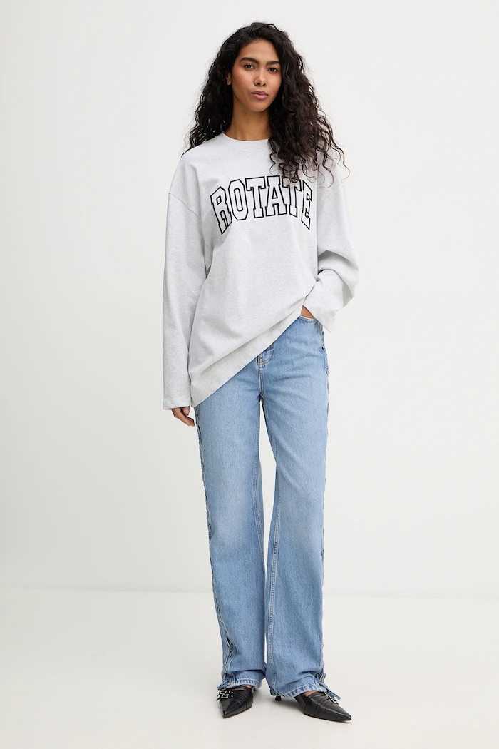 Rotate jeansy 1151691321 niebieski SS26