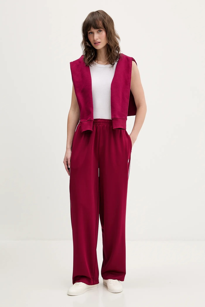 Tepláky Tommy Jeans DW0DW22633 burgundské SS26