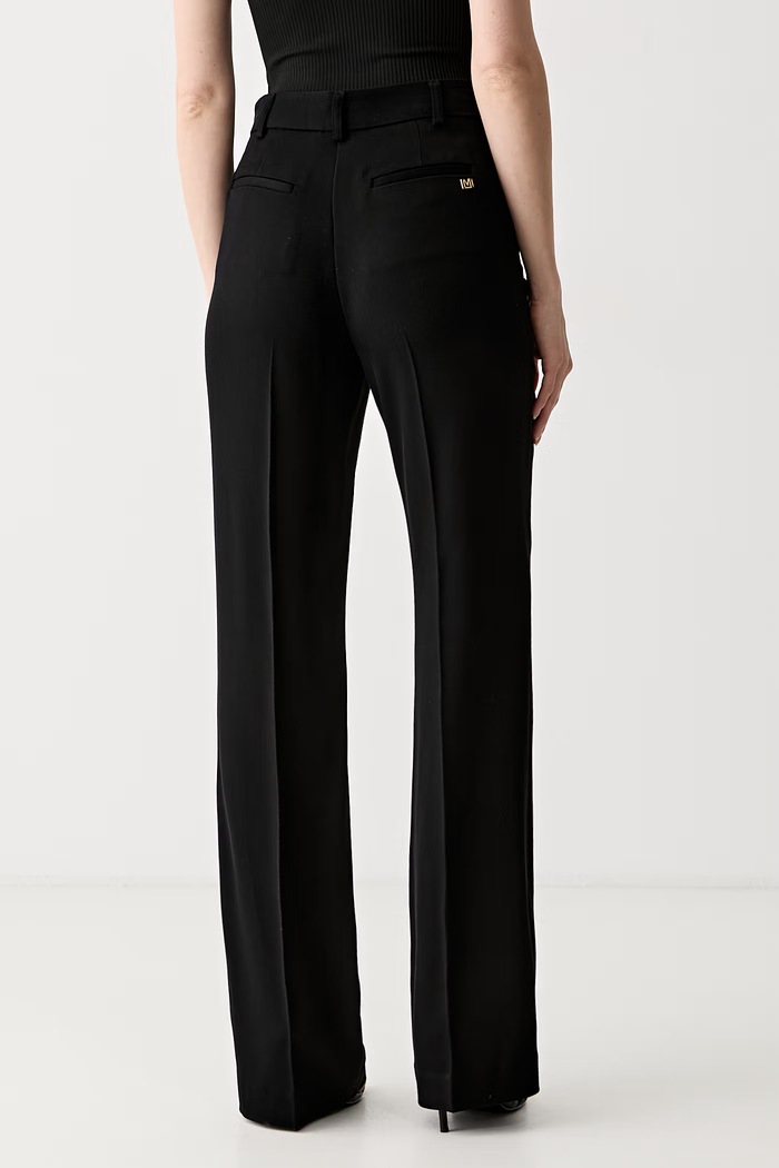 Îmbrăcăminte Marciano by Guess pantaloni regular pentru femei cu amestec de lână ABBY 6RGB06.7433A negru