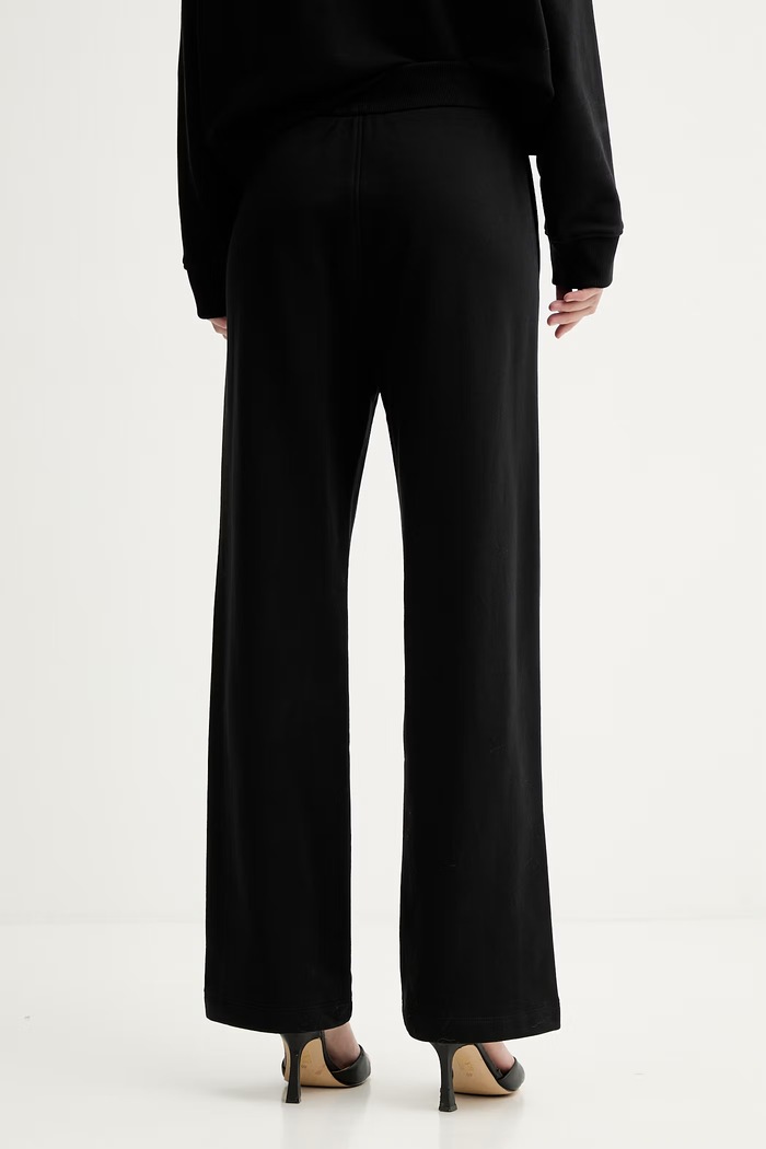 Ρούχα BOSS Orange παντελόνι επίσημο γυναικείο βαμβακερό C Endless 50554685 μαύρο