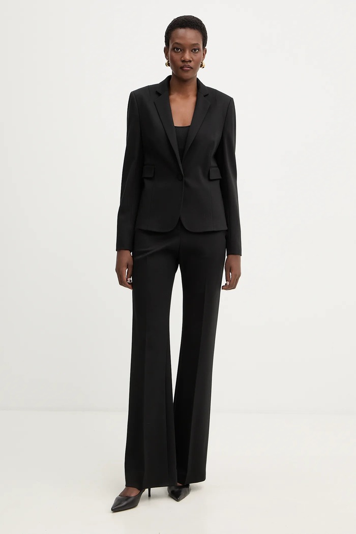 BOSS pantaloni Talia4 50551907 negru SS26