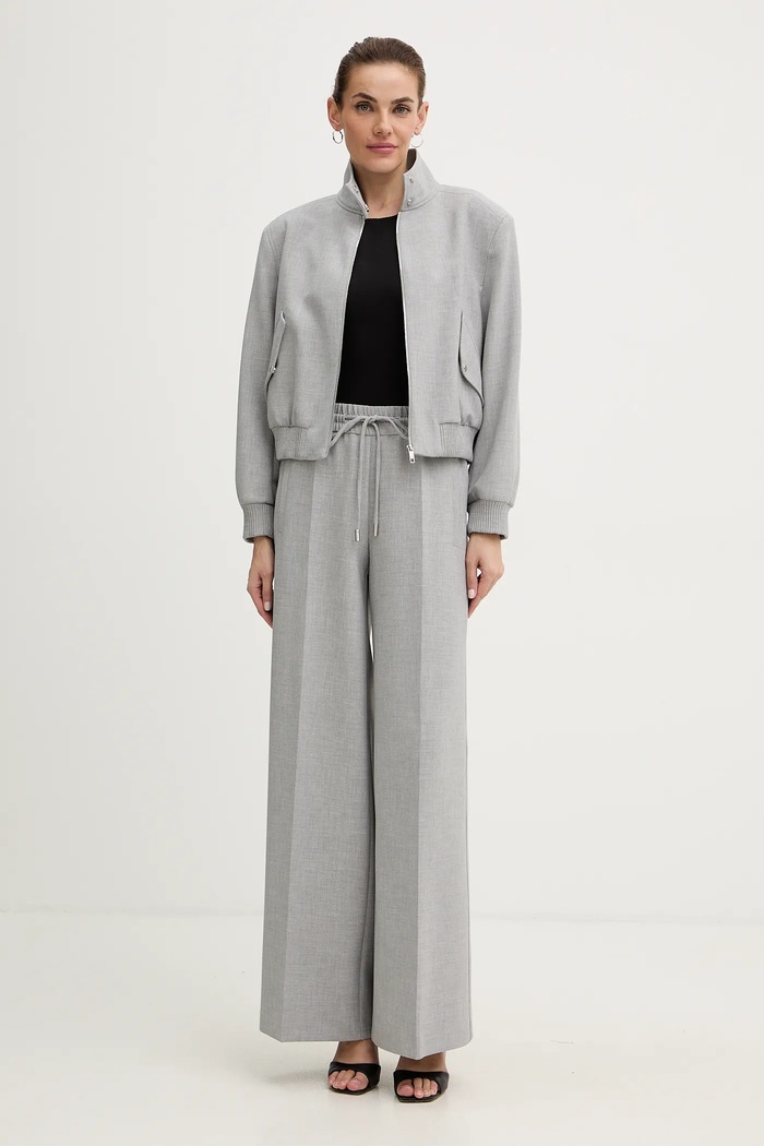 BOSS pantaloni Tamaya 50559362 gri SS26