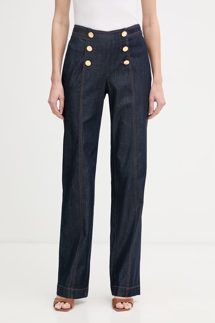 Marciano by Guess nohavice dámske s lyocellom KATIE tmavomodrá G6GA09.D1123