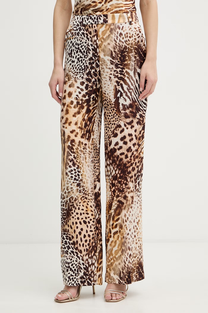 Marciano by Guess дамски панталон с вискоза GISELLE кафяв G6GB09.W1875