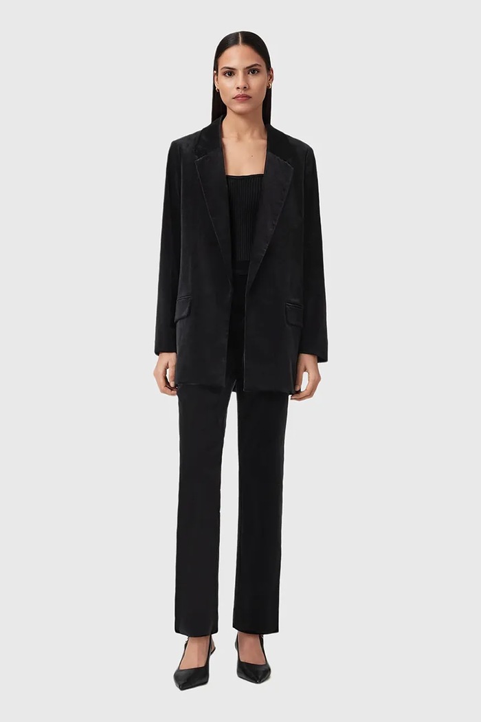 Oblečenie Zamatové nohavice AllSaints W065QD čierna
