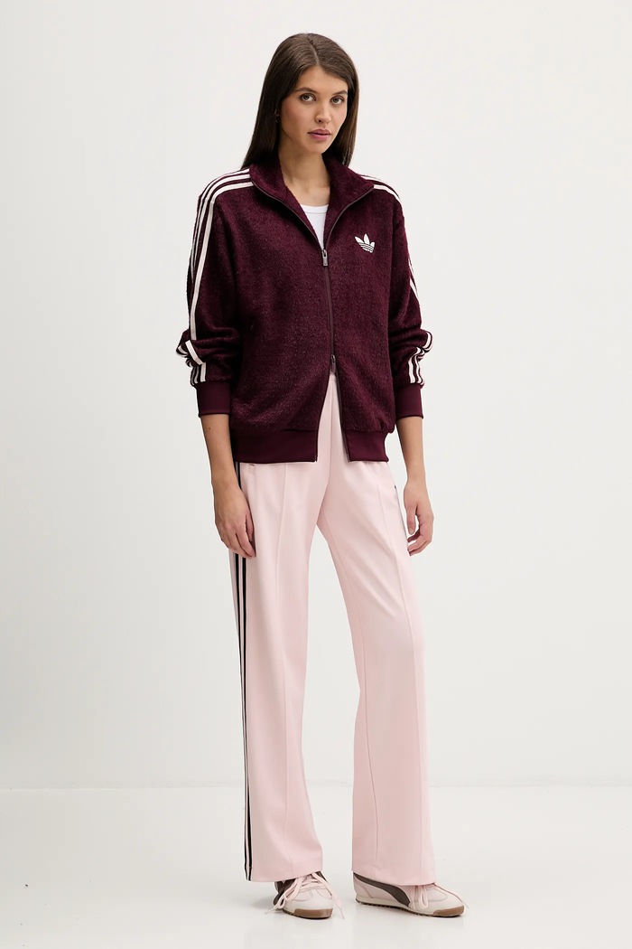 adidas Originals spodnie dresowe damskie z bawełną Classic KE3896 różowy SS26