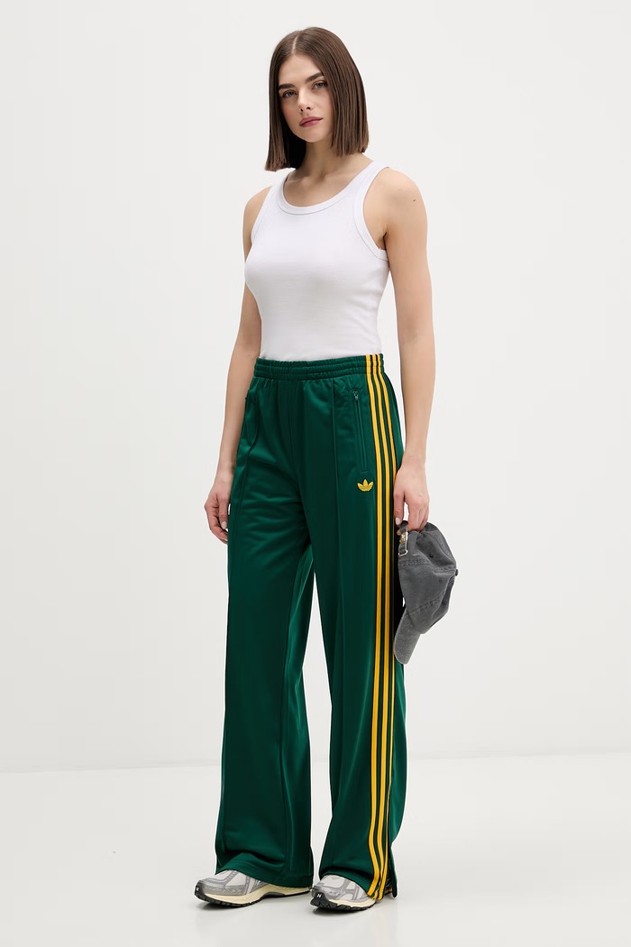 adidas Originals παντελόνι επίσημο γυναικείο Firebird KG3707 πράσινο SS26