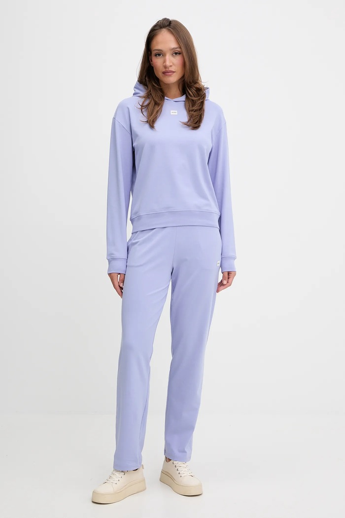 HUGO trenirka ženska z modalom SIGNATURE_PANT 50556808 vijolična SS26
