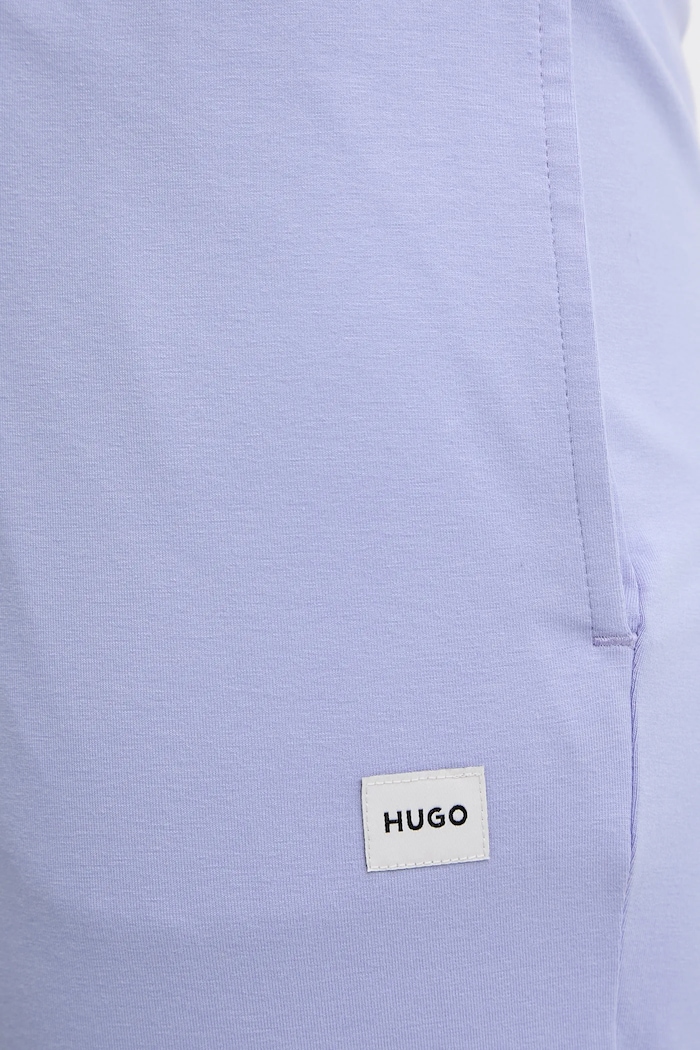 HUGO trenirka ženska z modalom SIGNATURE_PANT vijolična 50556808