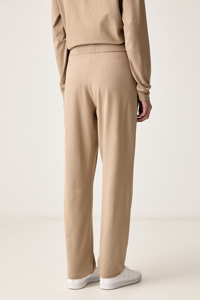 Odzież HUGO Spodnie dresowe damskie z modalem SIGNATURE_PANT 50556808 beżowy